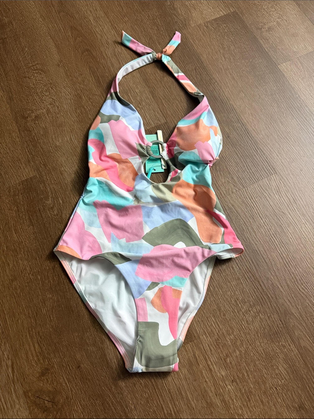 Sea Level Keyhole Halter One-Piece Swimsuit 6 NWT